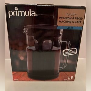 Primula Pace Cold Brew Iced Coffee Maker with Durable Glass Pitche 1.6 Qt, Black